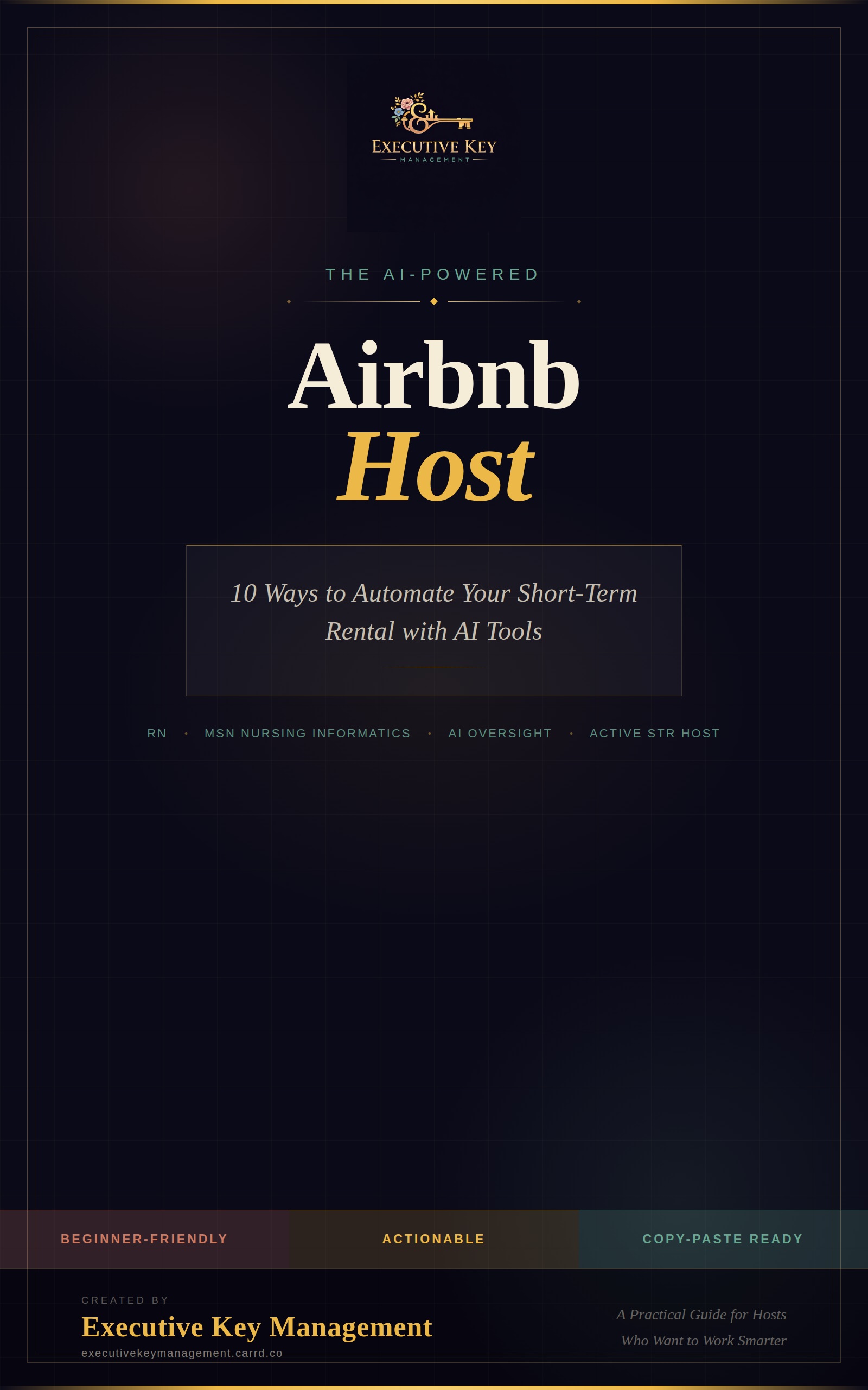 The AI-Powered Airbnb Host Guide e-book cover